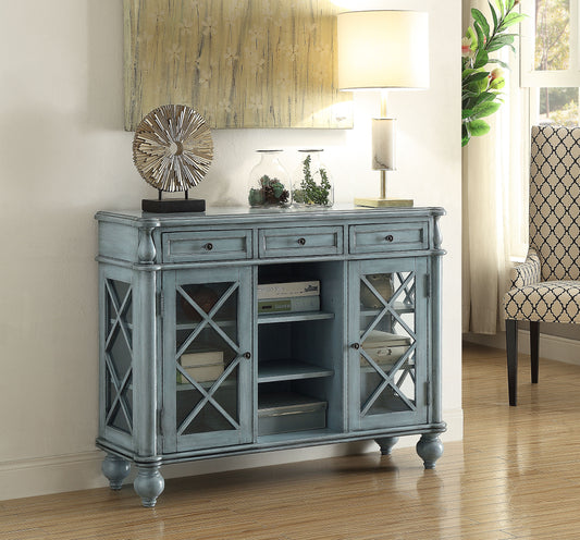 Delta - Three Drawer Two Door Credenza - Mabry Mill Burnished Blue - Premium Credenzas from Coast2Coast Home - Just $3217.50! Shop now at brett interiors