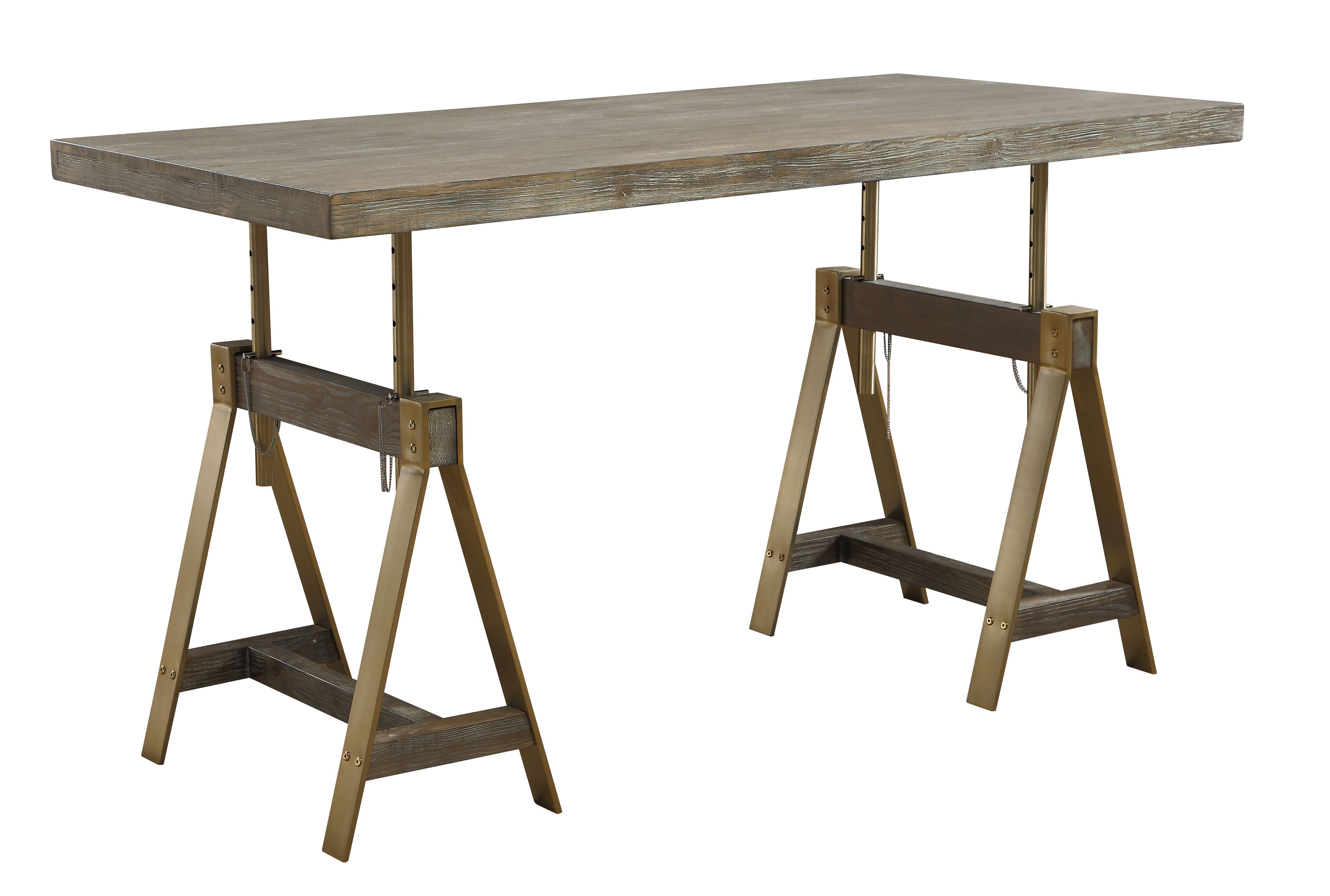 Biscayne - Adjustable Dining Table / Desk - Weathered - Premium Dining Tables from Coast2Coast Home - Just $3135! Shop now at brett interiors