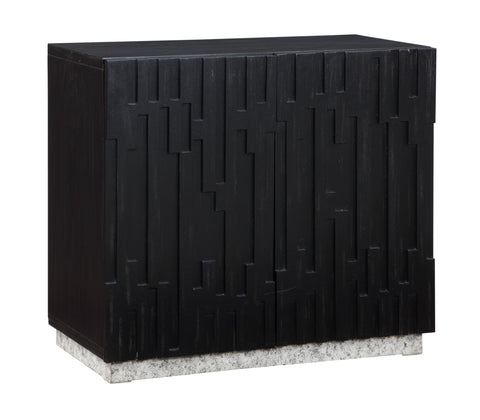 Andorra - Two Door Cabinet - Black - Premium Accent Cabinets from Coast2Coast Home - Just $2475! Shop now at brett interiors