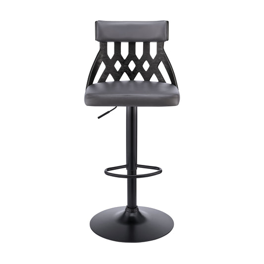 Angelo - Adjustable Swivel Bar Stool - Premium Adjustable Height from Armen Living - Just $240! Shop now at brett interiors