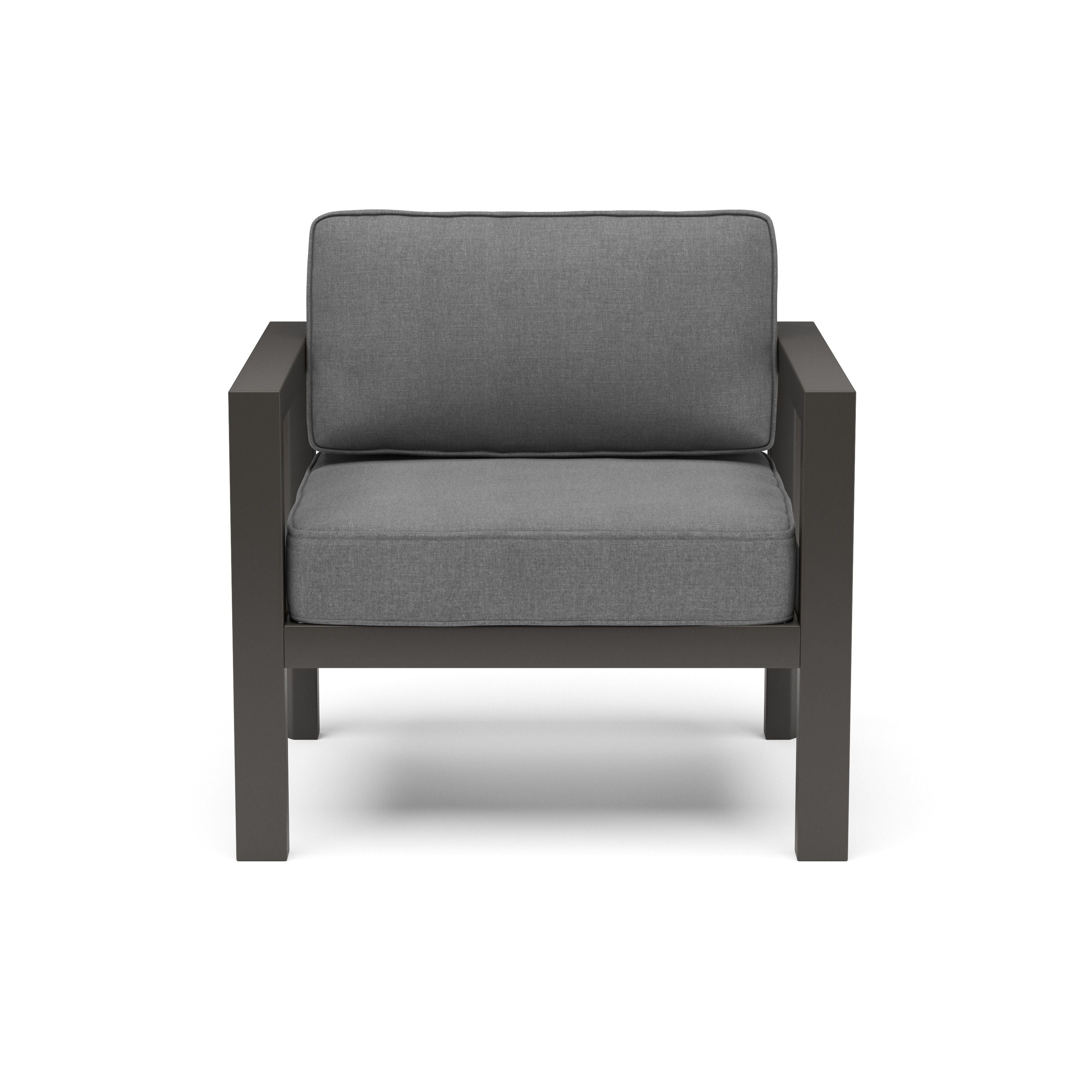 Grayton - Outdoor Aluminum Lounge Chair - Gray, Dark - 25.5" - Premium Lounge Chairs from Homestyles - Just $999.98! Shop now at brett interiors