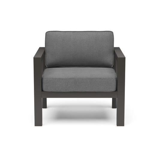 Grayton - Outdoor Aluminum Lounge Chair - Gray, Dark - 25.5" - Premium Lounge Chairs from Homestyles - Just $999.98! Shop now at brett interiors