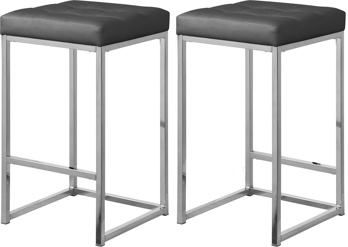 Nicola - Faux Leather Stool (Set of 2) - Premium Stool Sets from Meridian Furniture - Just $400! Shop now at brett interiors