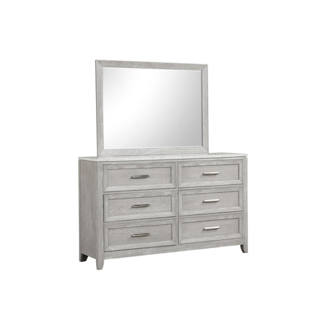 Fiona - Landscape Mirror - Mist Gray - Premium Landscape Mirrors from New Classic - Just $175! Shop now at brett interiors