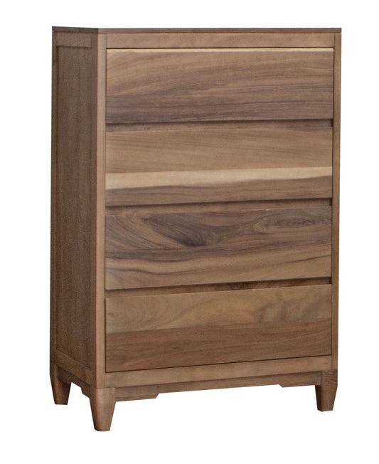 Parota Nova - Chest 4 Drawers - Brown Cappuccino - Premium Accent Chests from International Furniture Direct - Just $1472.50! Shop now at brett interiors