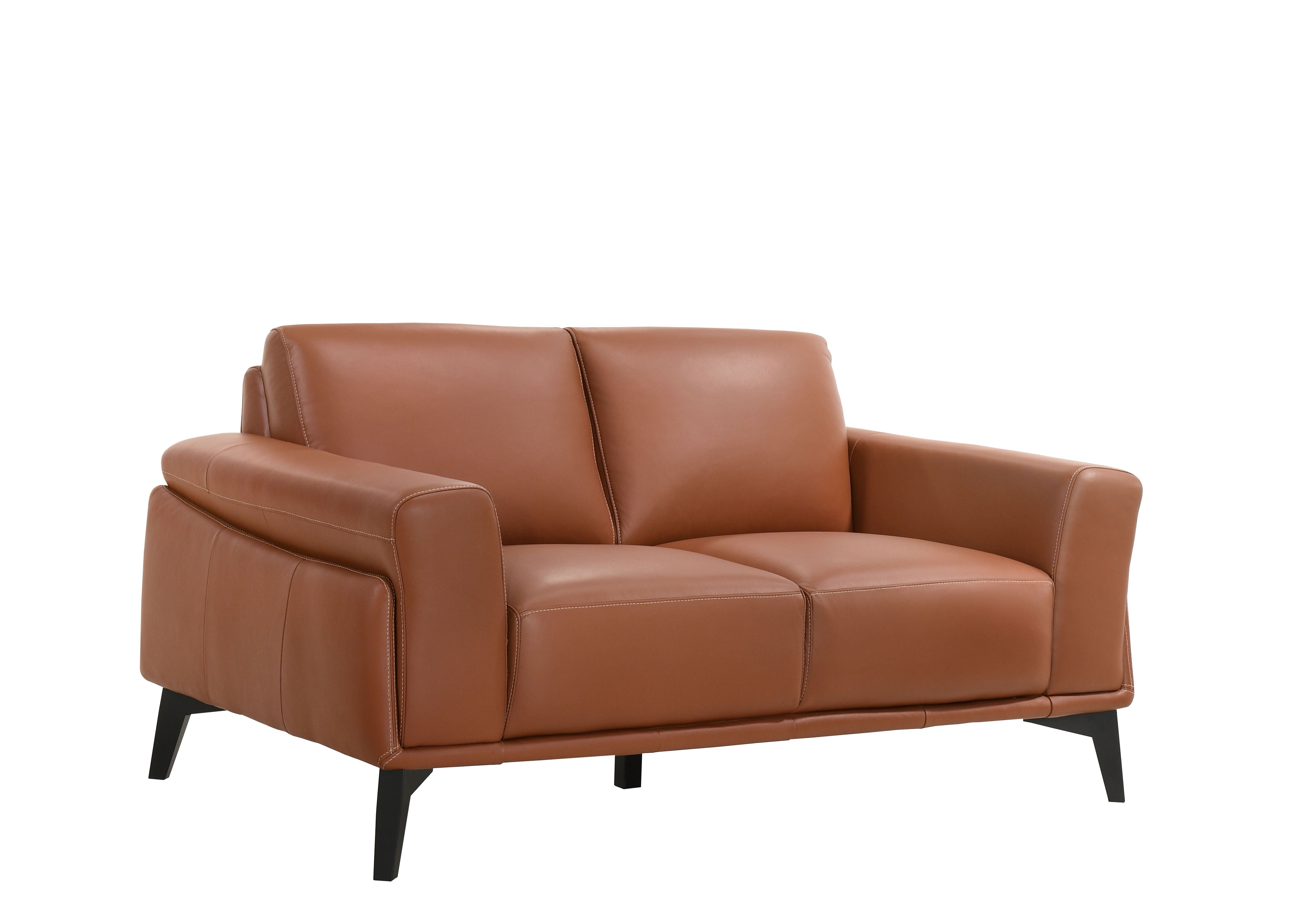 Como - Loveseat - Terracotta - Premium Stationary Loveseats from New Classic - Just $1372.50! Shop now at brett interiors