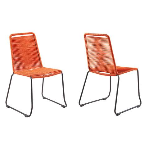 Shasta - Outdoor Stackable Dining Chair (Set of 2) - Premium Chair Sets from Armen Living - Just $450! Shop now at brett interiors