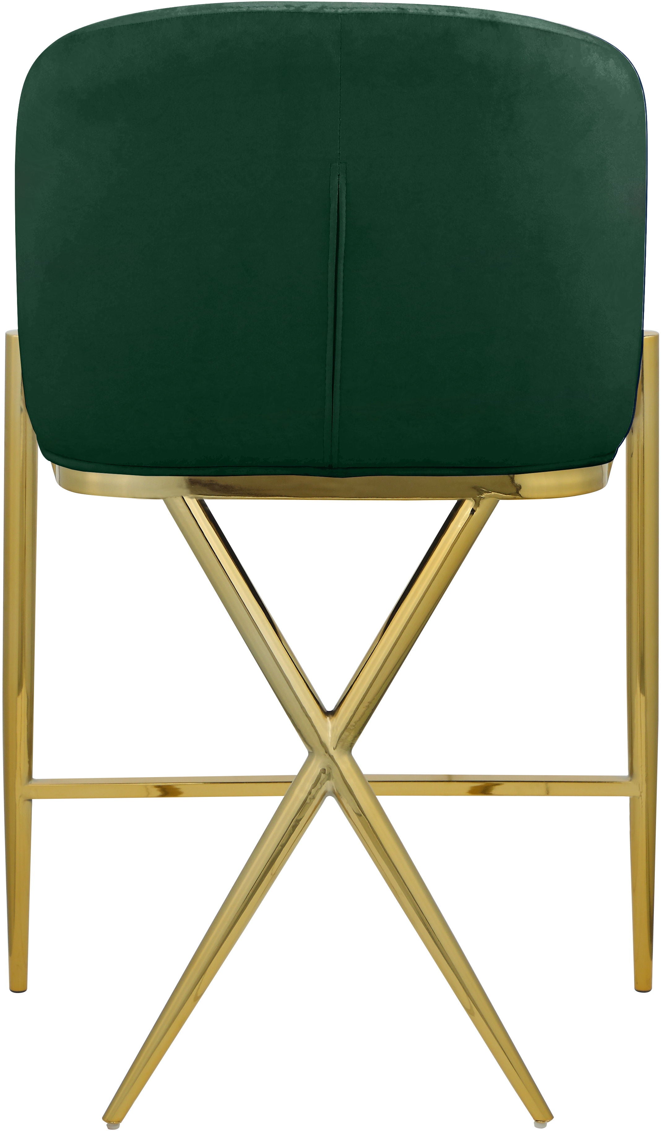 Xavier - Counter Stool with Gold Legs - Premium Counter Height (24"-27") from Meridian Furniture - Just $475! Shop now at brett interiors