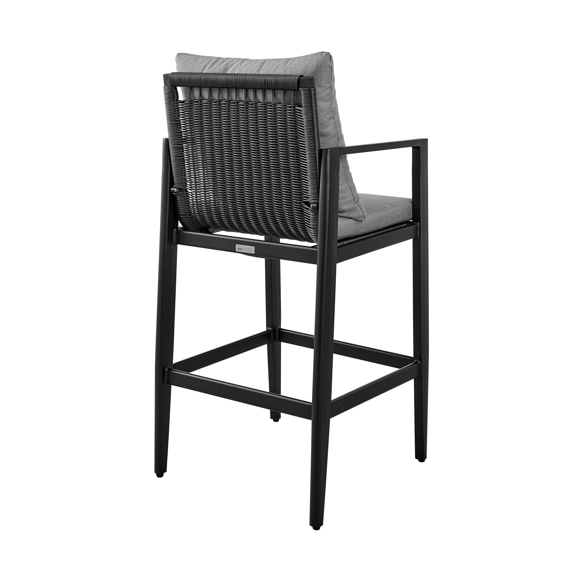 Cayman - Outdoor Patio Bar Stool With Cushions - Premium Counter Height (24"-27") from Armen Living - Just $845! Shop now at brett interiors