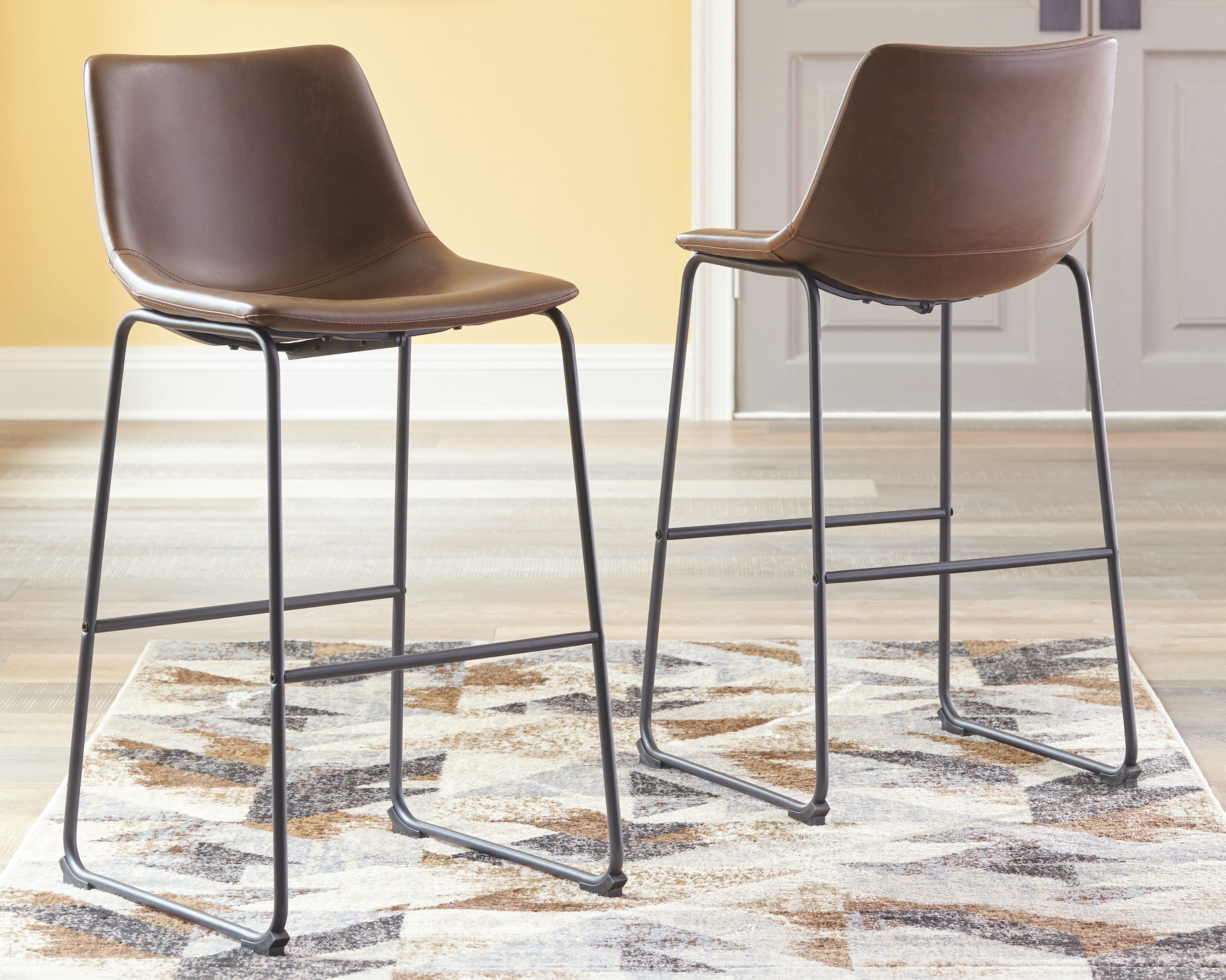 Centiar - Upholstered Barstool (Set of 2) - Premium Stool Sets from Signature Design by Ashley® - Just $265.65! Shop now at brett interiors