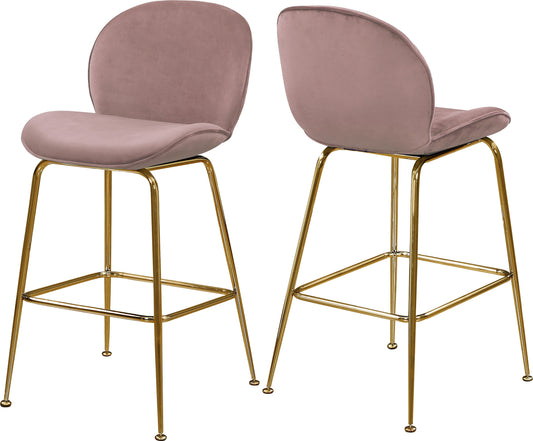 Paris - Stool with Gold Legs (Set of 2) - Premium Stool Sets from Meridian Furniture - Just $650! Shop now at brett interiors