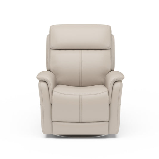 View - Swivel Power Recliner with Power Headrest & Lumbar - Premium Reclining Chairs from Flexsteel - Just $2375! Shop now at brett interiors