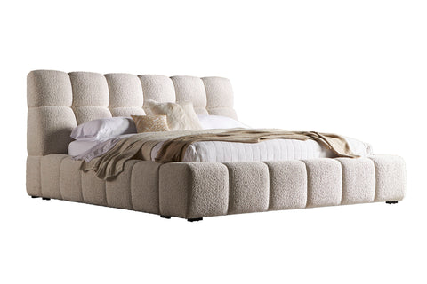 Escape - Fluffy River Rock Upholstered Bed - Premium Upholstered Beds from Parker House - Just $1372.50! Shop now at brett interiors