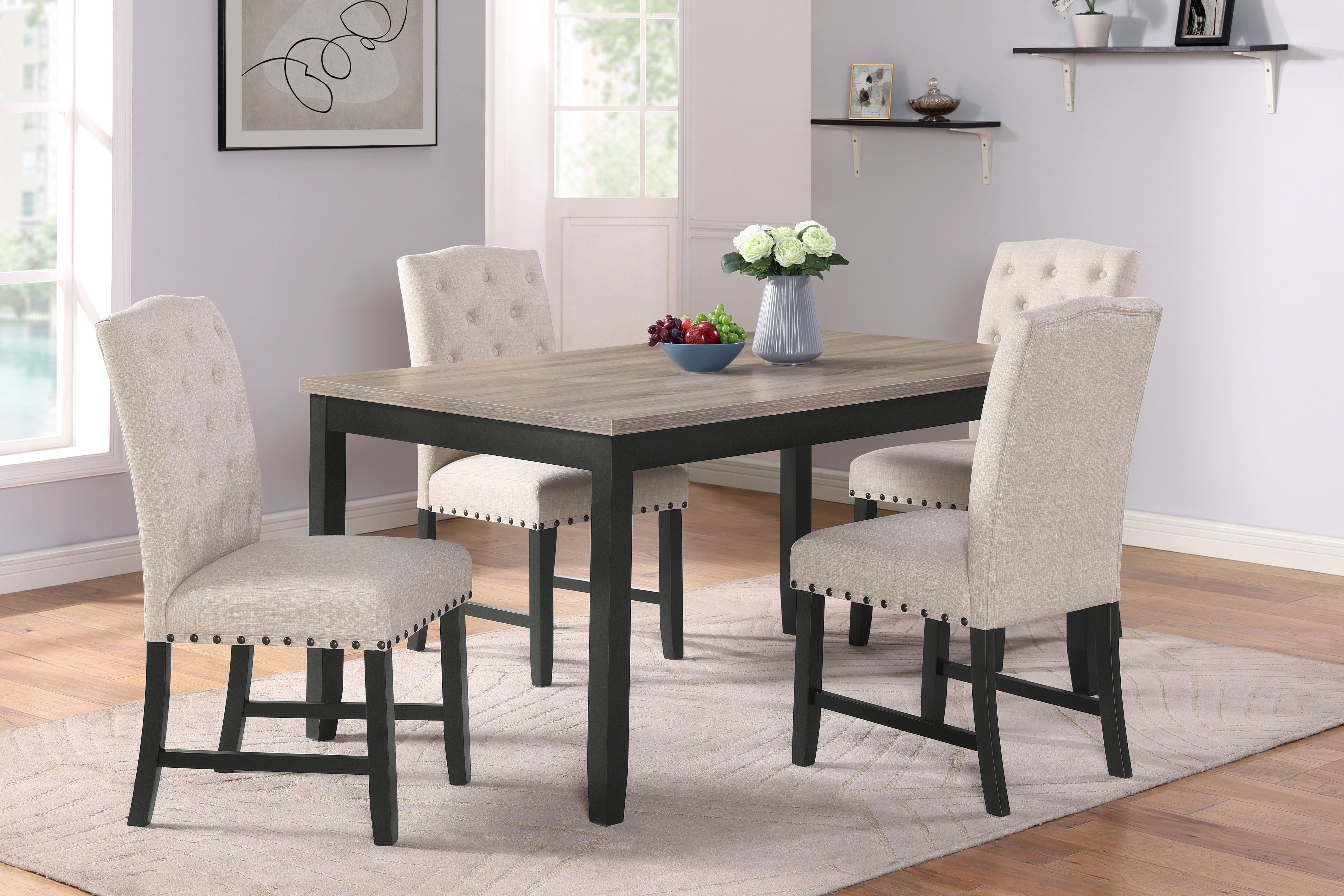 Daphne - 60" Dining Set - Premium 5 Piece Dining Room Sets from New Classic - Just $747.50! Shop now at brett interiors