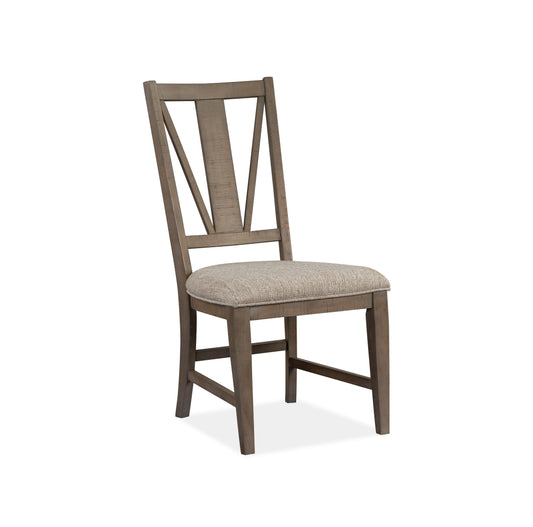 Paxton Place - Dining Side Chair With Upholstered Seat (Set of 2) - Dovetail Grey - Premium Chair Sets from Magnussen Furniture - Just $580! Shop now at brett interiors