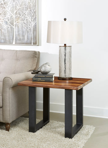 Brownstone II - Table With Natural Live Edge Top And Metal Base - Premium Dining Tables from Coast2Coast Home - Just $1320! Shop now at brett interiors