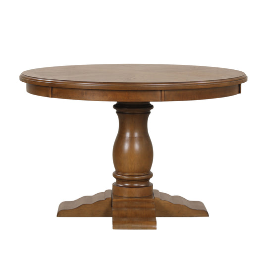 Sunset - 48" Round Dining Table - Brown - Premium Dining Tables from New Classic - Just $572.50! Shop now at brett interiors