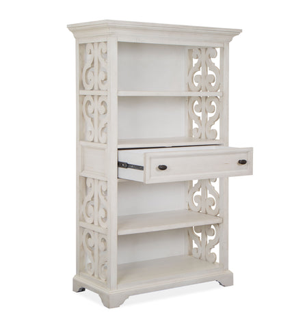 Bronwyn - Bookcase - Alabaster - Premium Standard Bookcases from Magnussen Furniture - Just $1769! Shop now at brett interiors