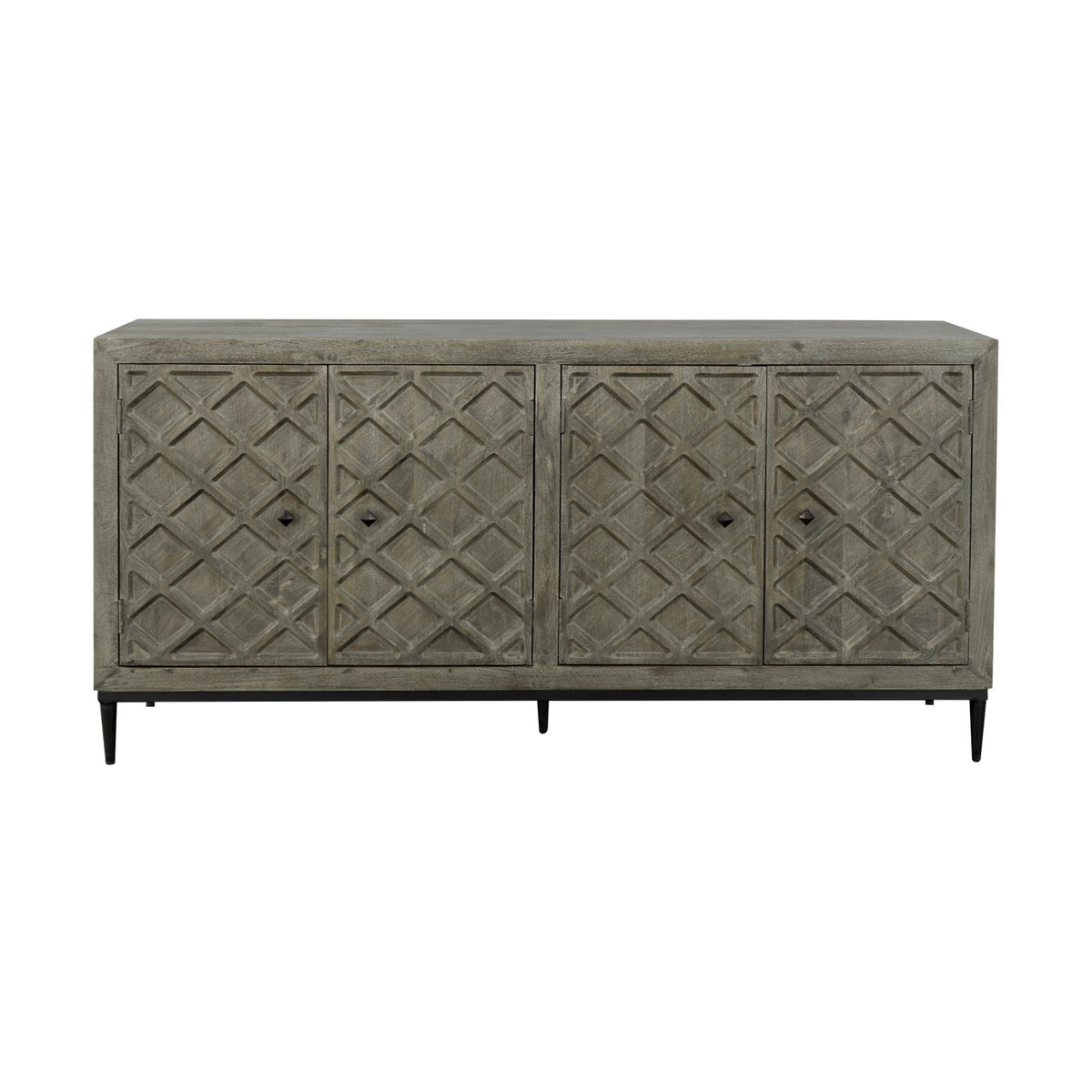 Hailey - Four Door Credenza - Crescent Gray - Premium Credenzas from Coast2Coast Home - Just $4950! Shop now at brett interiors