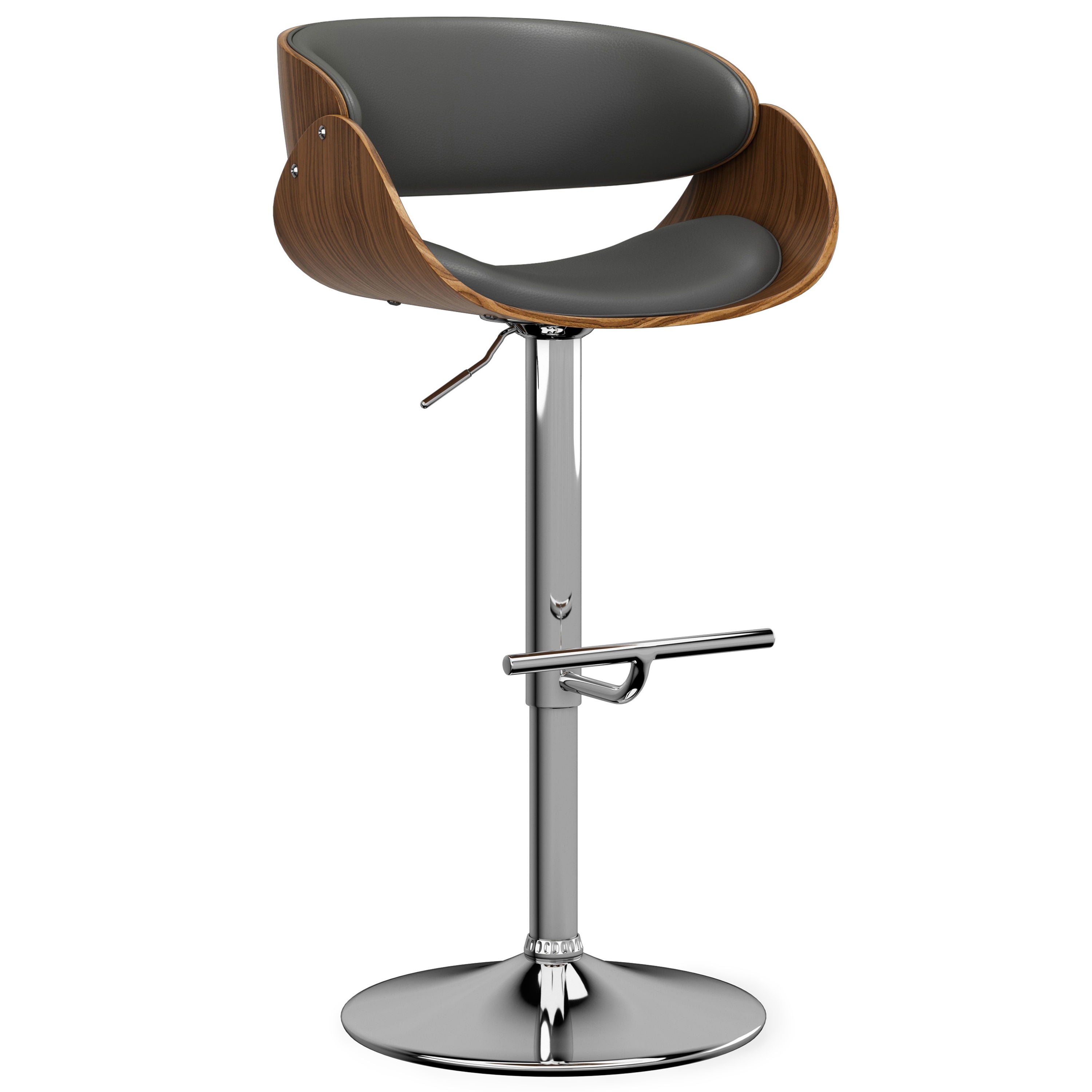 Amery - Adjustable Swivel Bar Stool - Premium Bar Height (28"-30") from Simpli Home - Just $189! Shop now at brett interiors