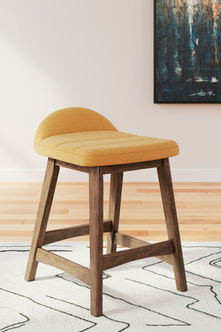 Lyncott - Upholstered Barstool (Set of 2) - Premium Stool Sets from Signature Design by Ashley® - Just $265.65! Shop now at brett interiors