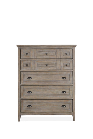 Paxton Place - Wood Drawer Chest - Dove Tail Grey - Premium Accent Chests from Magnussen Furniture - Just $1489! Shop now at brett interiors