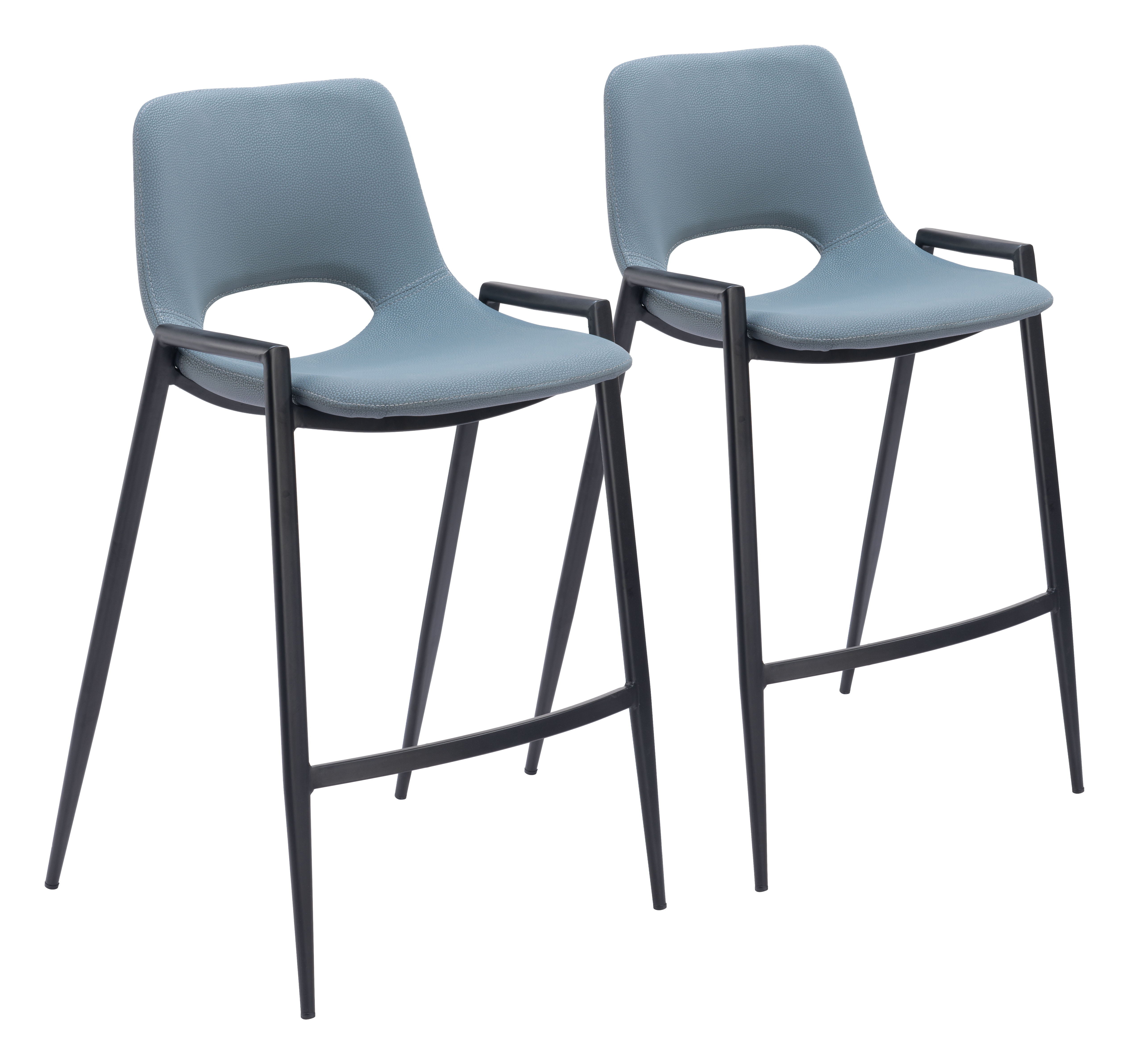 Desi - Counter Chair (Set of 2) - Premium Stool Sets from Zuo Modern - Just $1450! Shop now at brett interiors