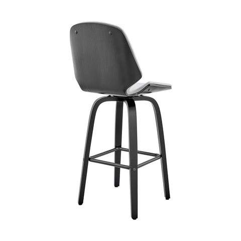 Arabela - 26" Swivel Bar Stool - Gray / Black - Premium Counter Height (24"-27") from Armen Living - Just $222.50! Shop now at brett interiors