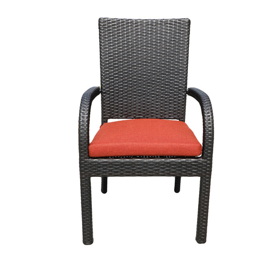 Balcones - Outdoor Wicker Dining Chairs With Cushions (Set of 8) - Premium Chair Sets from Gather Craft - Just $2035! Shop now at brett interiors