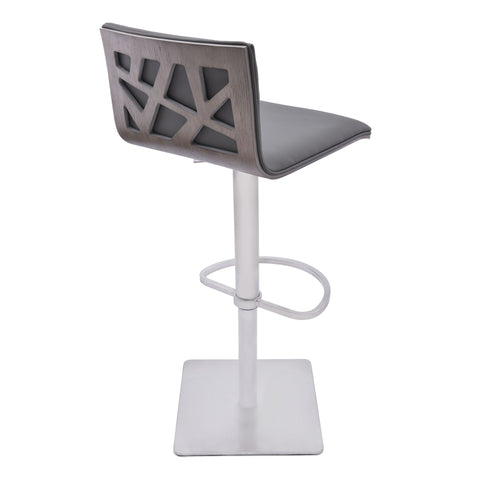 Crystal - Adjustable Swivel Stool - Premium Adjustable Height from Armen Living - Just $417.50! Shop now at brett interiors