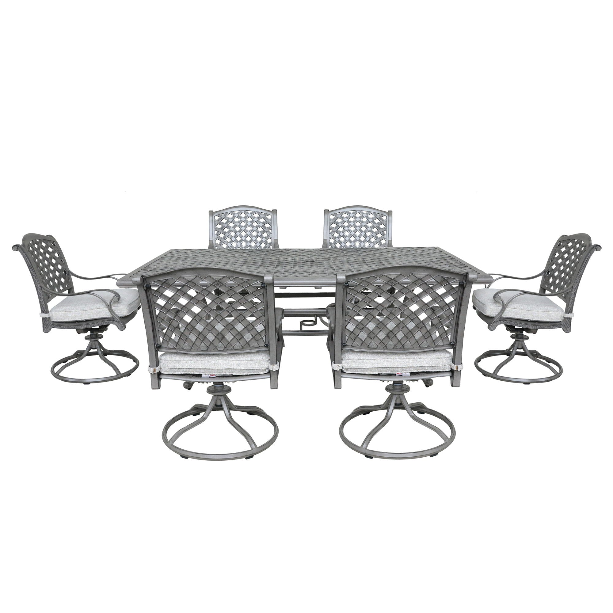 Outdoor Aluminum Dining Set With Cushion - Premium 5 Piece Outdoor Sets from Gather Craft - Just $2368! Shop now at brett interiors