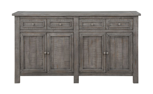 Keystone - Four Door Credenza - Gray - Premium Credenzas from Coast2Coast Home - Just $4785! Shop now at brett interiors