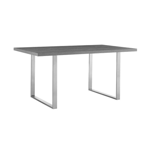 Fenton - Dining Table - Brushed Steel - Premium Dining Tables from Armen Living - Just $697.50! Shop now at brett interiors