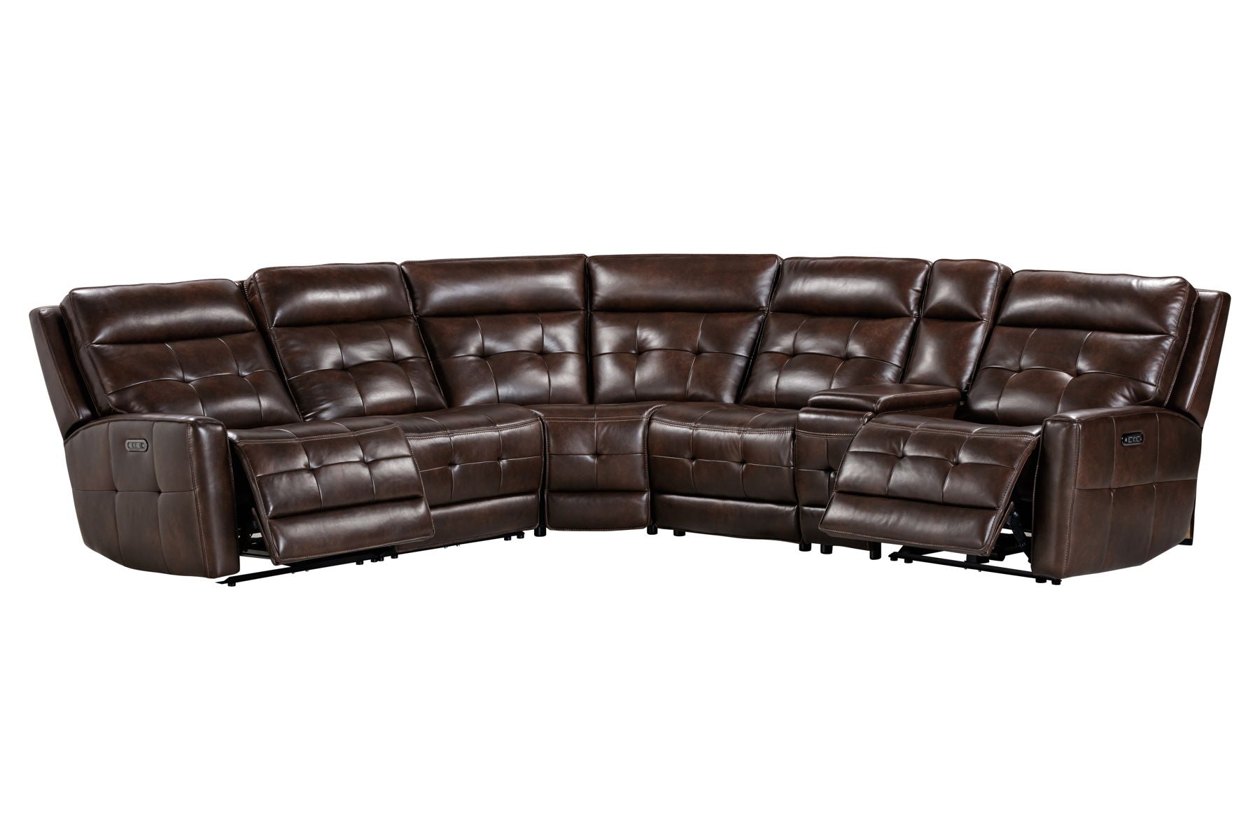 Canterbury - 6 Piece Zero Gravity Modular Power Reclining Sectional - Acorn - Premium Reclining Sectionals from Parker Living - Just $3372.50! Shop now at brett interiors