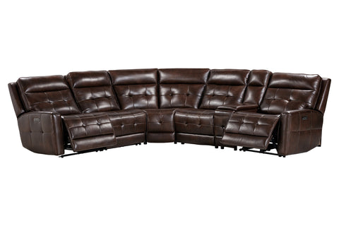 Canterbury - 6 Piece Zero Gravity Modular Power Reclining Sectional - Acorn - Premium Reclining Sectionals from Parker Living - Just $3372.50! Shop now at brett interiors