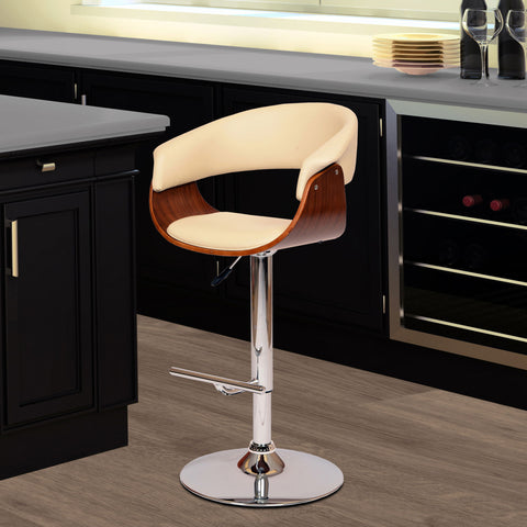 Paris - Adjustable Height Swivel Bar Stool - Premium Adjustable Height from Armen Living - Just $237.50! Shop now at brett interiors