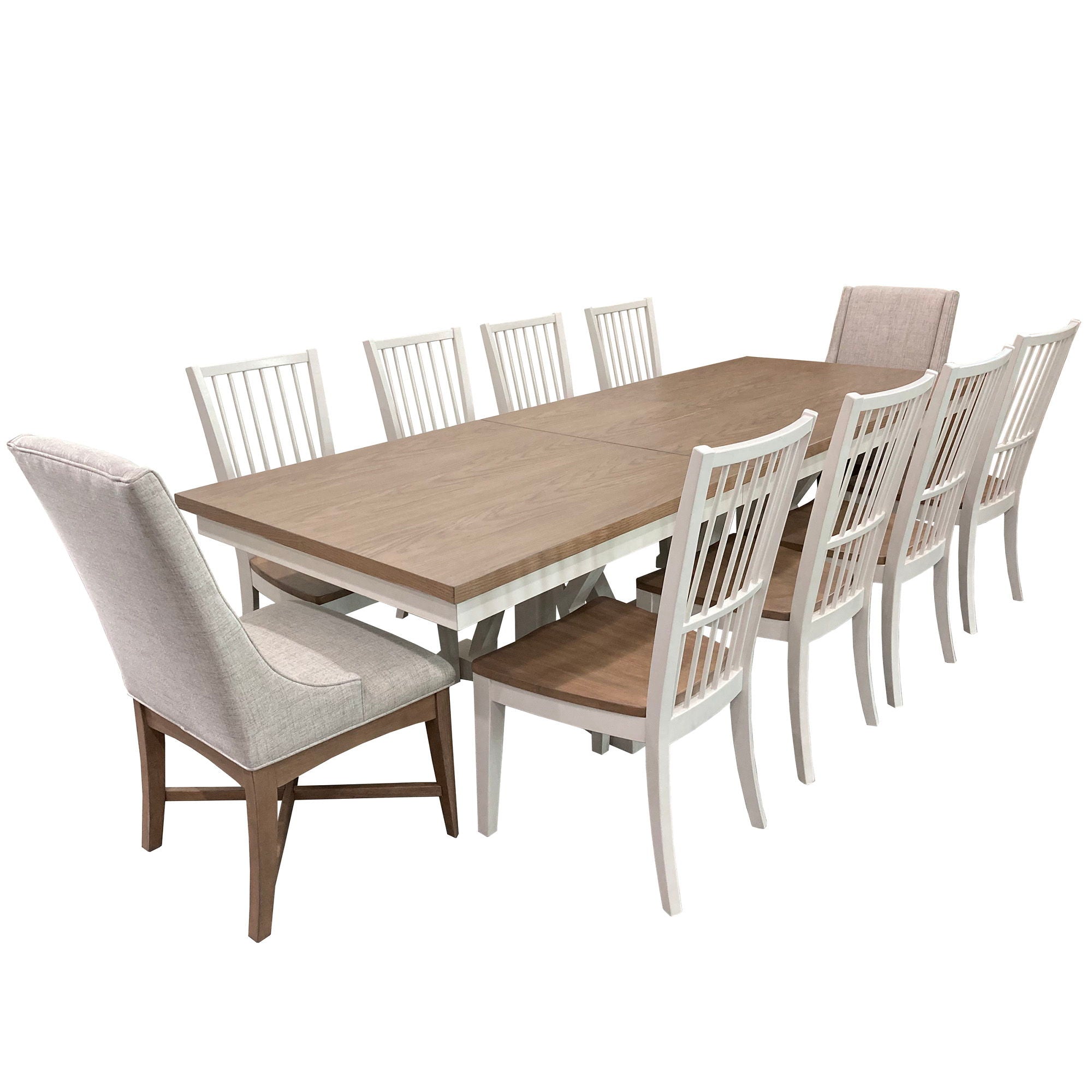 Americana Modern Dining - Trestle Dining Table - Cotton - Premium Dining Tables from Parker House - Just $1122.50! Shop now at brett interiors