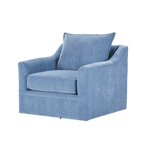 Sylvie - Swivel Chair - Blue Slate - Premium Swivel Chairs from New Classic - Just $872.50! Shop now at brett interiors