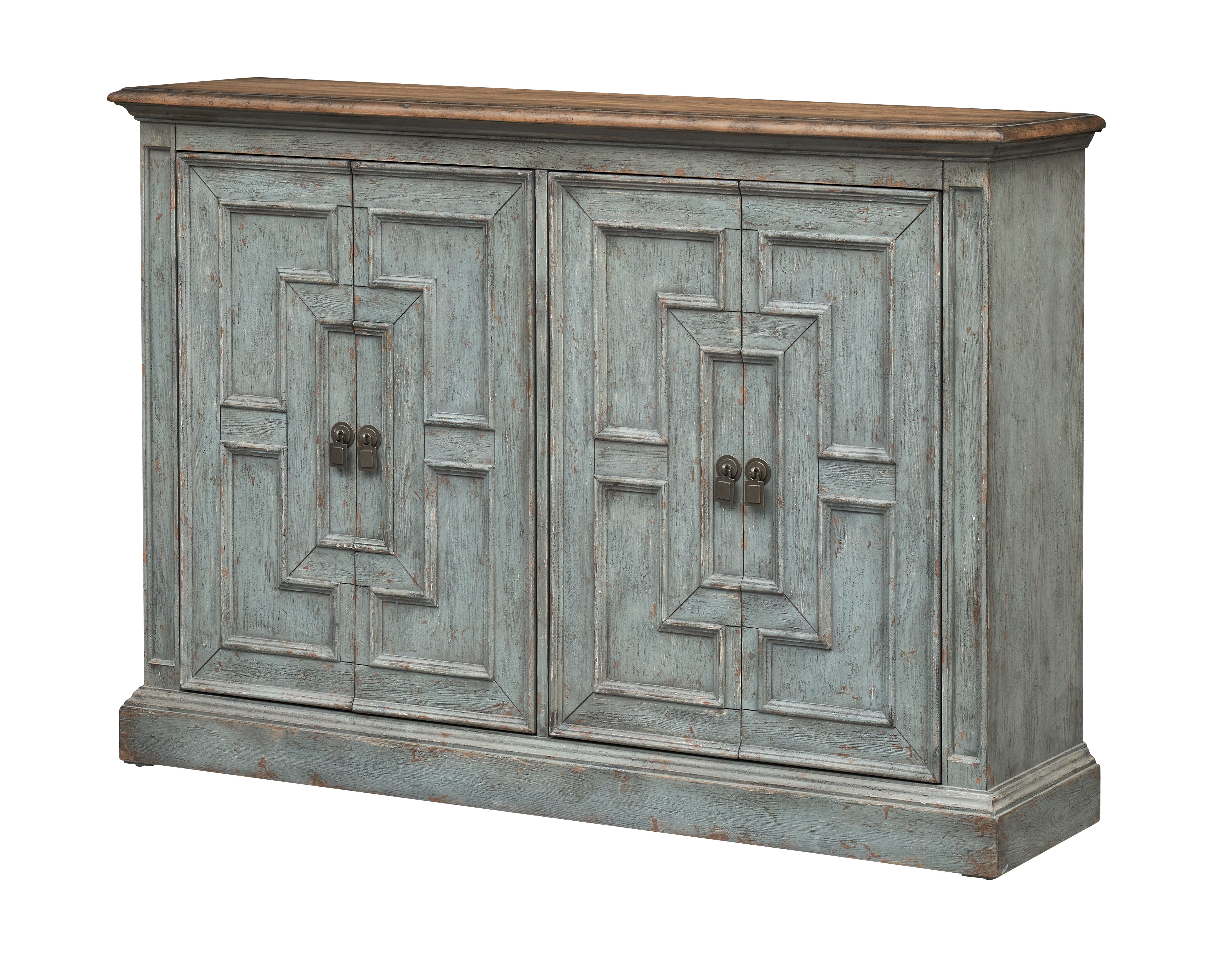 Eloise - Four Door Credenza - Haversham Aged Blue - Premium Credenzas from Coast2Coast Home - Just $3960! Shop now at brett interiors