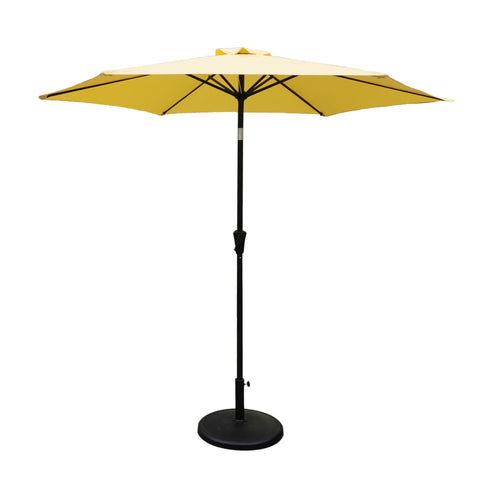 8.8' Outdoor Aluminum Patio Umbrella With 42 Pound Round Resin Umbrella Base - Premium Umbrellas & Canopies from Gather Craft - Just $213! Shop now at brett interiors