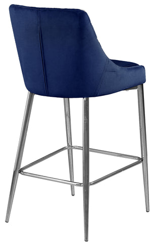 Karina - Stool with Chrome Legs (Set of 2) - Premium Stool Sets from Meridian Furniture - Just $600! Shop now at brett interiors