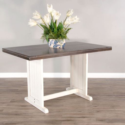 Carriage House - Counter Table - White / Dark Brown - Premium Counter Tables from Sunny Designs - Just $574! Shop now at brett interiors