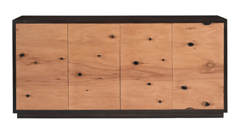 Deshler - Four Door Credenza - Black - Premium Credenzas from Coast2Coast Home - Just $4950! Shop now at brett interiors