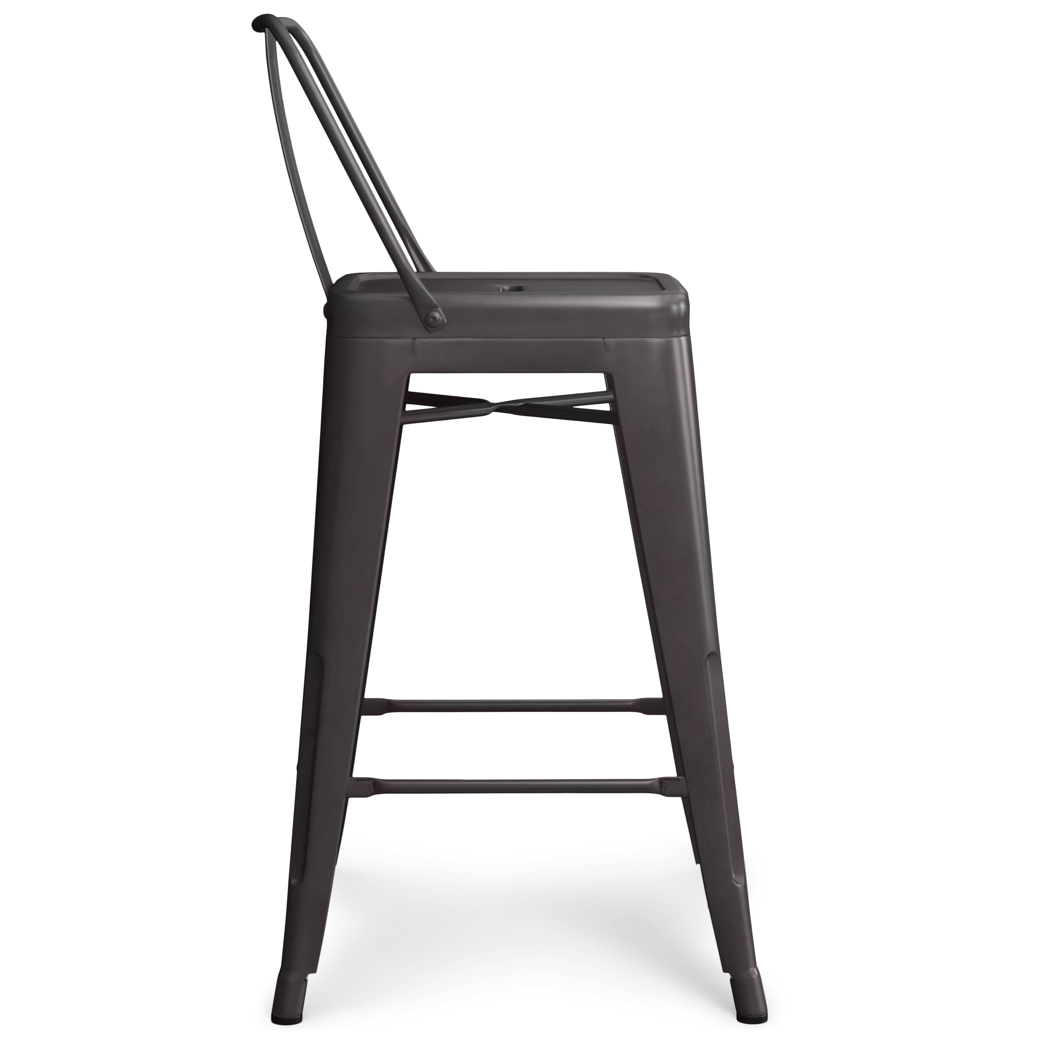 Rayne - 24" Metal Counter Height Stool (Set of 2) - Premium Stool Sets from Simpli Home - Just $149! Shop now at brett interiors