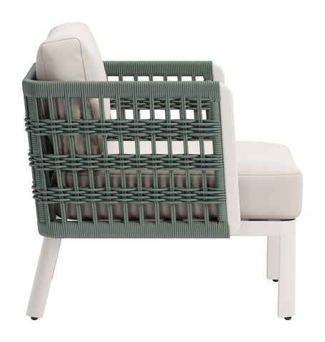 Bridgehampton - Armchair - White - Premium Arm Chairs from Zuo Modern - Just $1725! Shop now at brett interiors