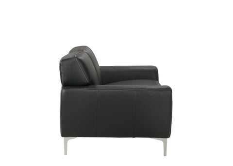 Carrara - Loveseat - Black - Premium Stationary Loveseats from New Classic - Just $1122.50! Shop now at brett interiors