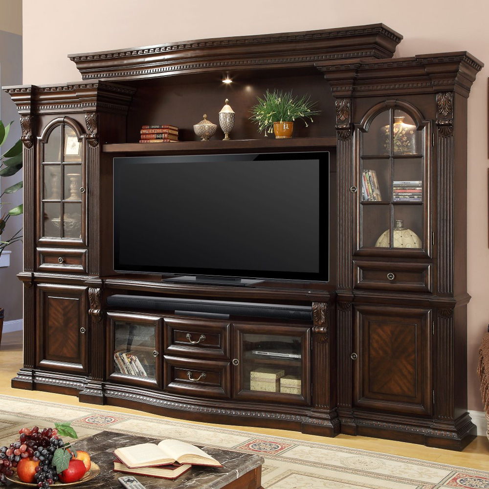 Bella - Estate Wall - Vintage Sienna - Premium Entertainment Centers from Parker House - Just $4997.50! Shop now at brett interiors