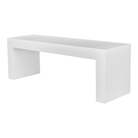 Lazarus - Outdoor Bench - White - Premium Benches from Moe's Home Collection - Just $1897.50! Shop now at brett interiors