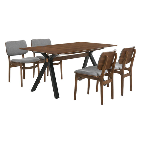 Laredo And Lima - Rectangular Dining Set - Premium 5 Piece Dining Room Sets from Armen Living - Just $1262.50! Shop now at brett interiors