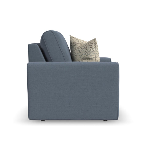 Dawson - Stationary Chair - Blue - Premium Arm Chairs from Flexsteel - Just $1012.50! Shop now at brett interiors